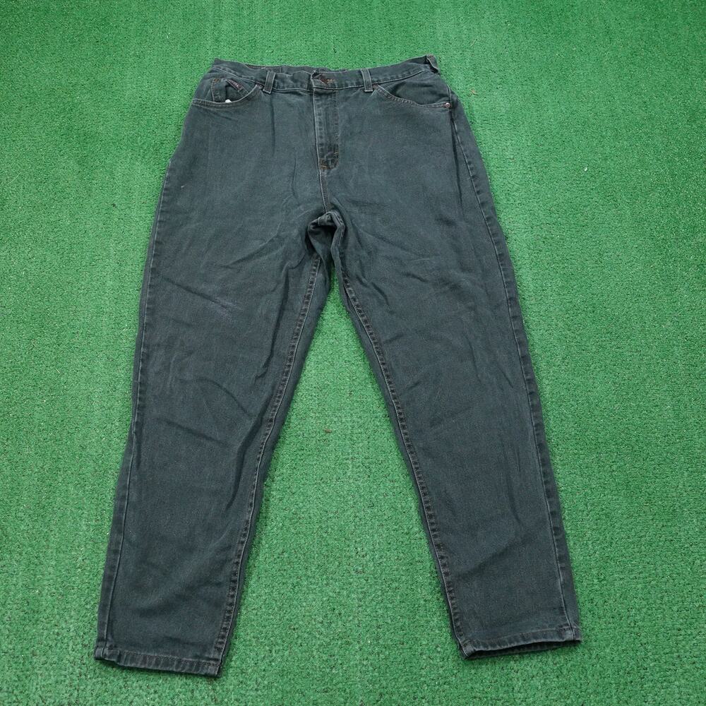 VINTAGE RIDERS GREEN USA MADE DENIM JEANS WOMENS 33X28